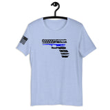 The thin blue line Short-Sleeve Unisex T-Shirt