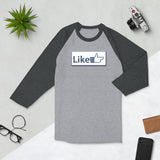 Click to like! 3/4 sleeve raglan shirt